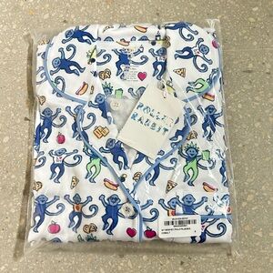 Roller Rabbit New York City Polo Pajama Set Luxurious Sleepwear. New! Small.